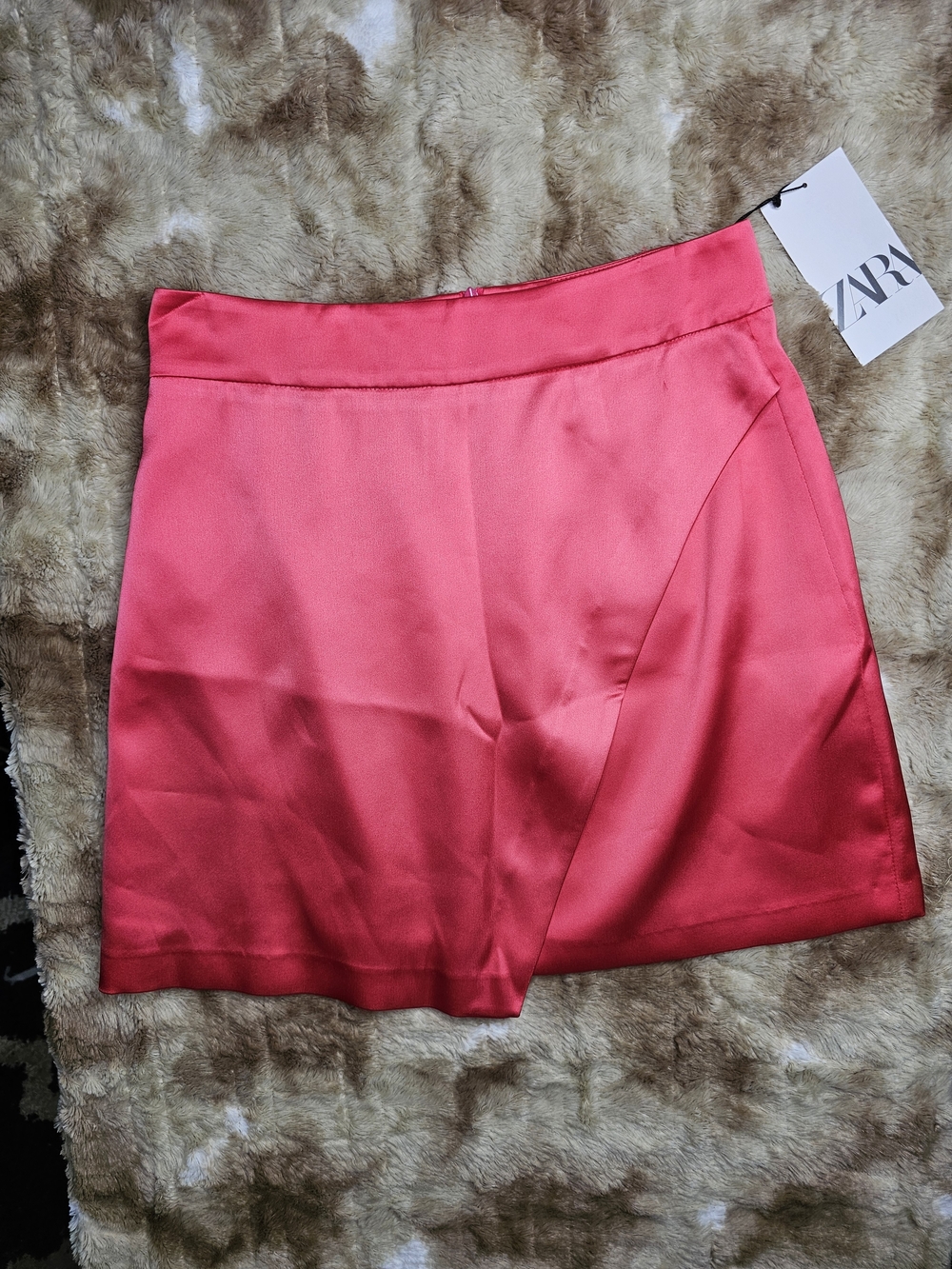 ZARA Pink Satin-Look Women’s Skirt
